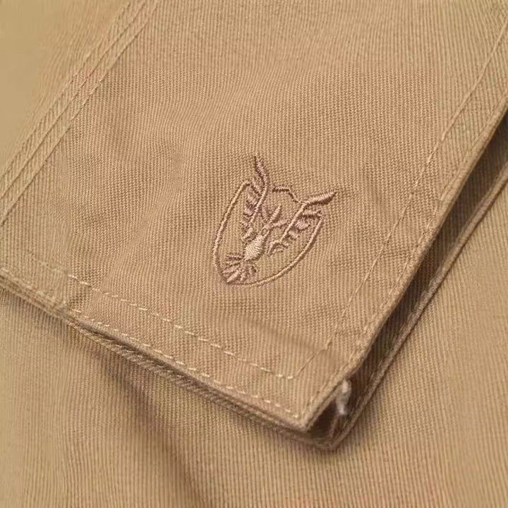 Herren Cargohose im Slim-Straight Schnitt mit Mehrfach‑Taschen und verstärkten Knien Echoarchiv