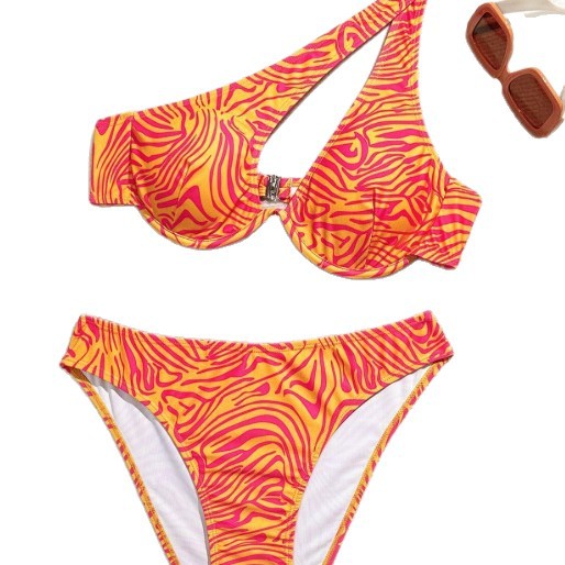 Damen Asymmetrisches Bikini-Set Echo Archiv