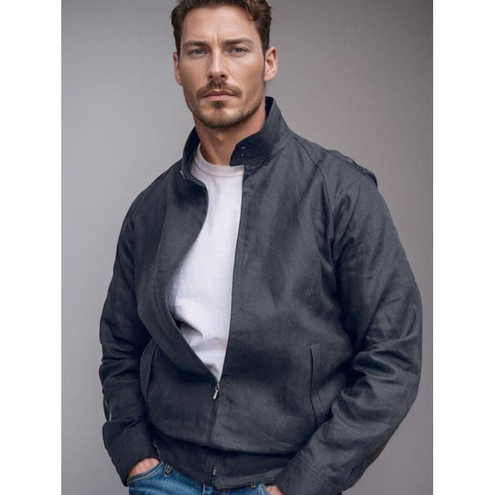 Herren moderne und lässige Steppjacke mit hohen Kragen Echoarchiv