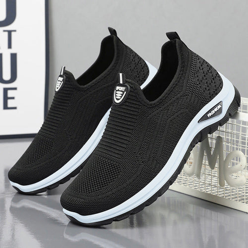 Damen Atmungsaktive und flexible Slip-On Sneakers Echo Archiv
