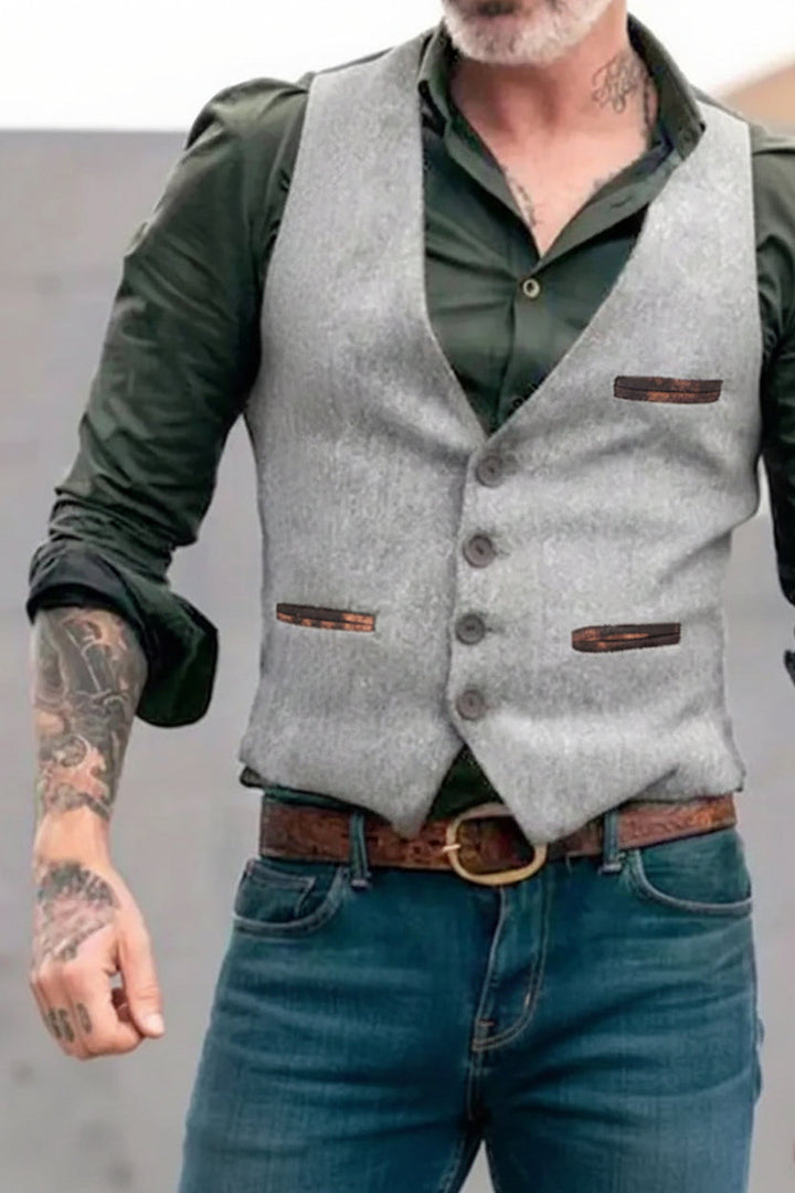 Herren Weste mit Elegante Echoarchiv