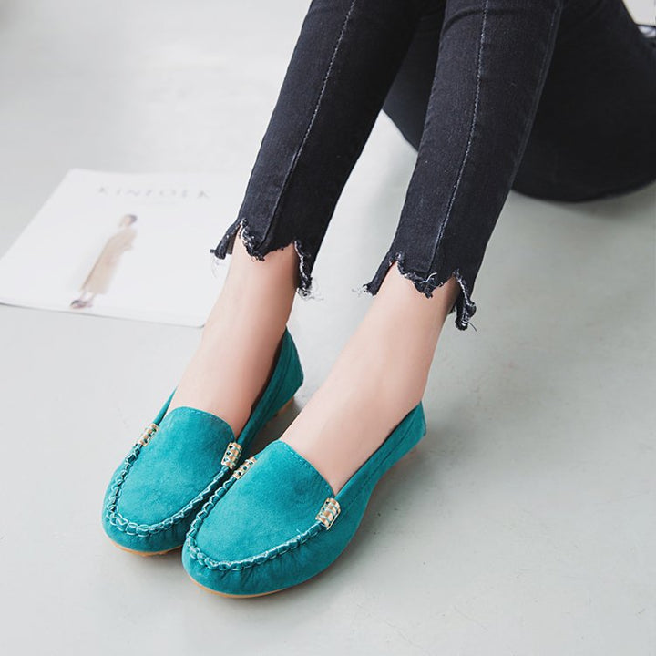 Damen nan bequeme Veloursleder Mokassins mit gepolsterter Innensohle Echo Archiv