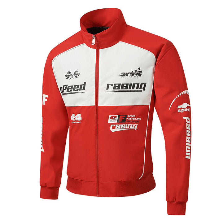 Herren Rennsport-Trackjacke im Retro-Motorsport-Stil Echo Archiv