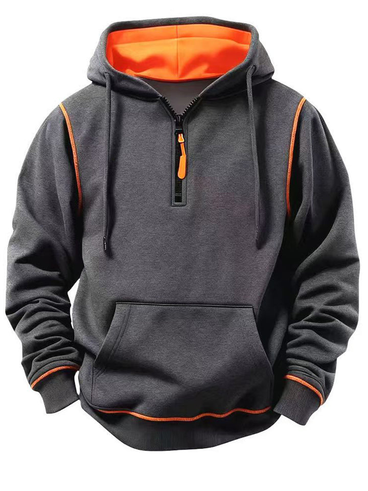 Herren Sportliche Kapuzenjacke mit Reißverschluss Echo Archiv