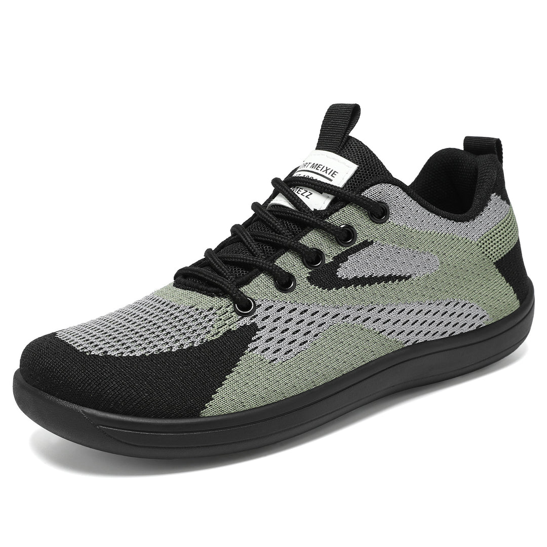 Damen nan leichter atmungsaktiver Strick-Freizeitsneaker mit elastischer Schnürung und stoßdämpfender EVA-Zwischensohle Echo Archiv