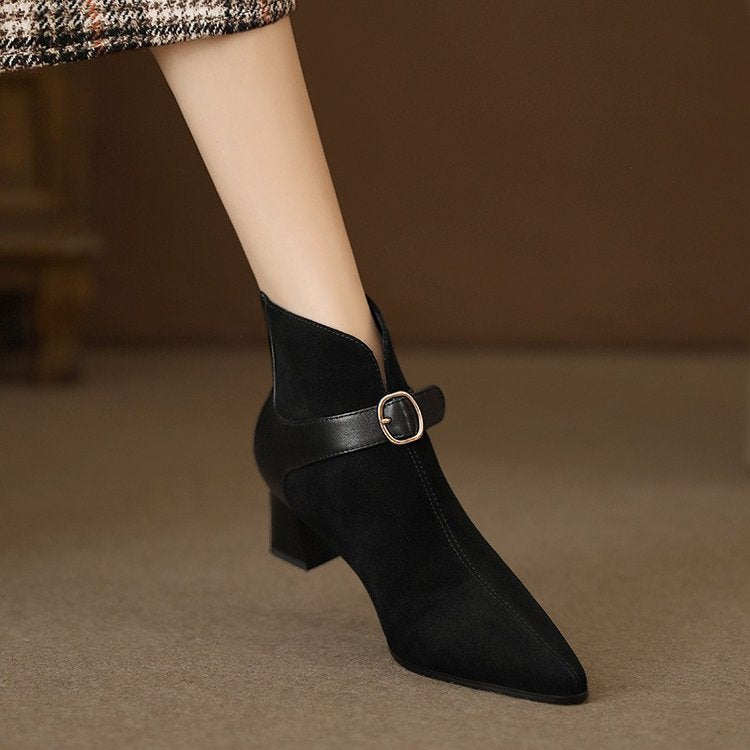 Damen Elegante und schicke Stiefeletten mit Riemen Echo Archiv
