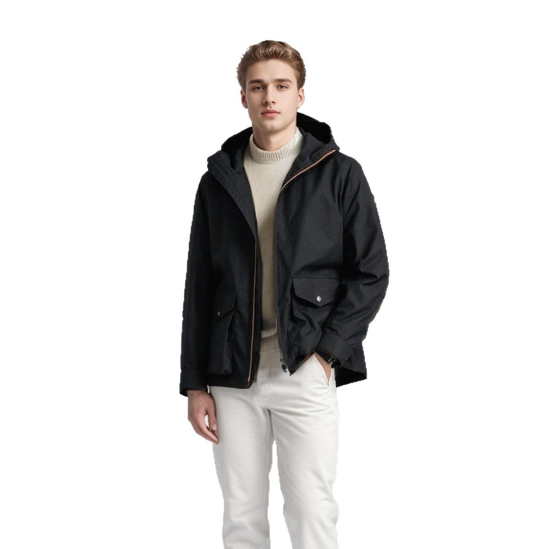 Herren strapazierfähige Multifunktionsjacke mit verstellbarem Kapuzenkragen und großzügigen Taschen Echoarchiv