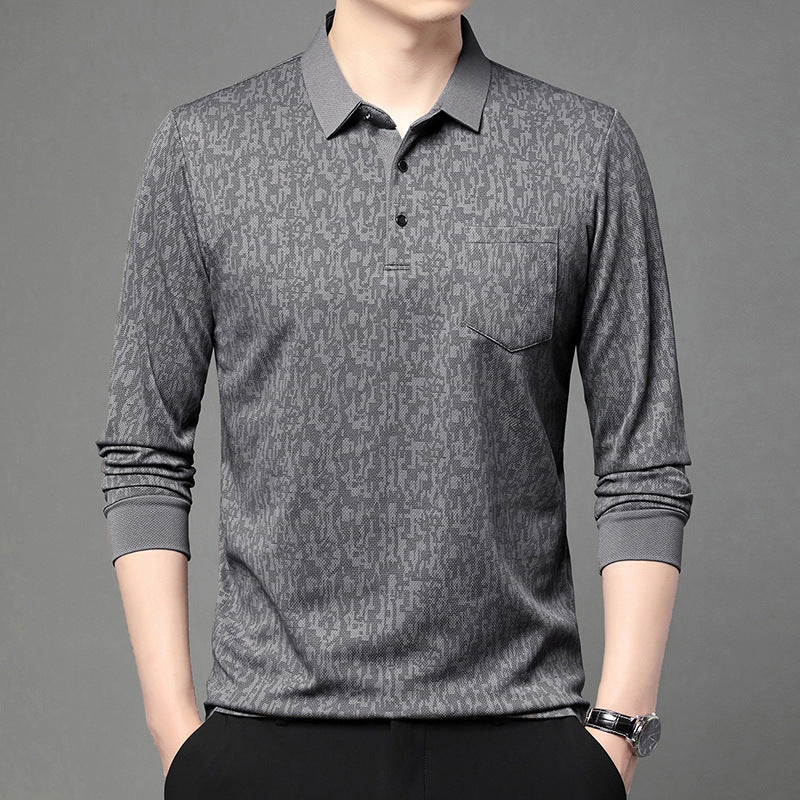 Herren Poloshirt mit grafischem Motiv und atmungsaktivem Funktionsmaterial Echoarchiv