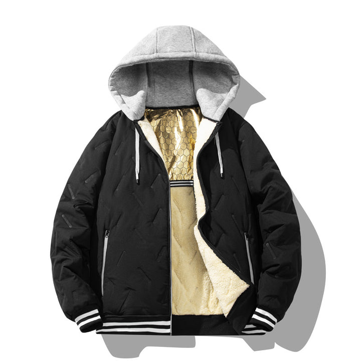 Herren wattierte und gefütterte Urbanjacke mit hohem Kragen Echoarchiv
