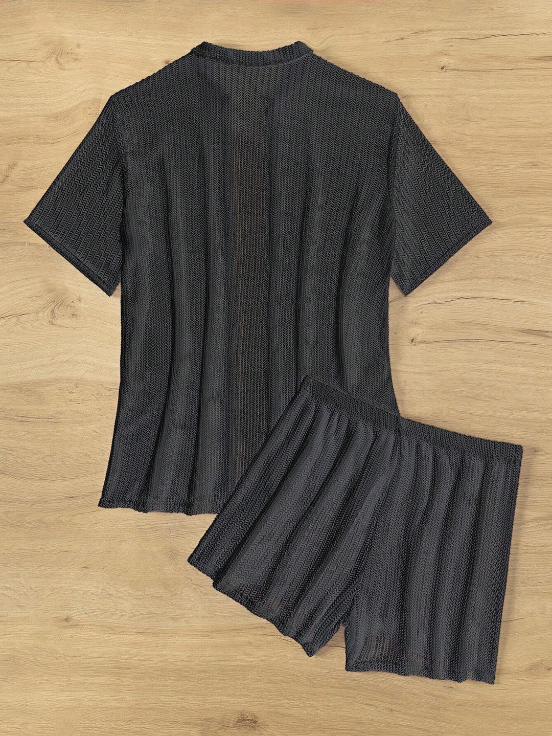 Damen Sportliches Kurzarm-Set mit atmungsaktiver Struktur Echo Archiv