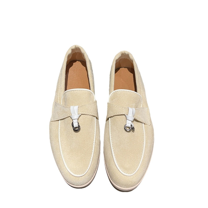 Damen Elegante Wildleder-Loafer mit Quasten und gepolstertem Komfortfußbett – Lioré