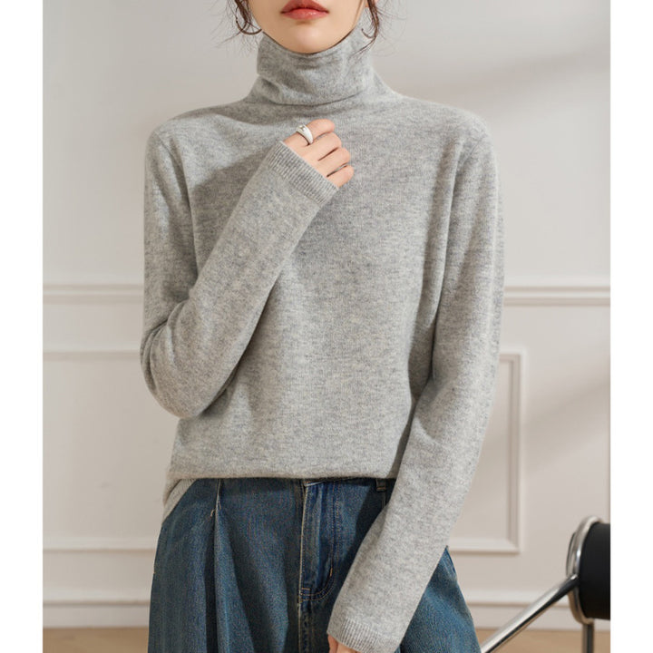 Damen Leichter Kaschmir-Mix Rollkragenpullover mit feinem Soft-Finish und schmaler Silhouette Echoarchiv