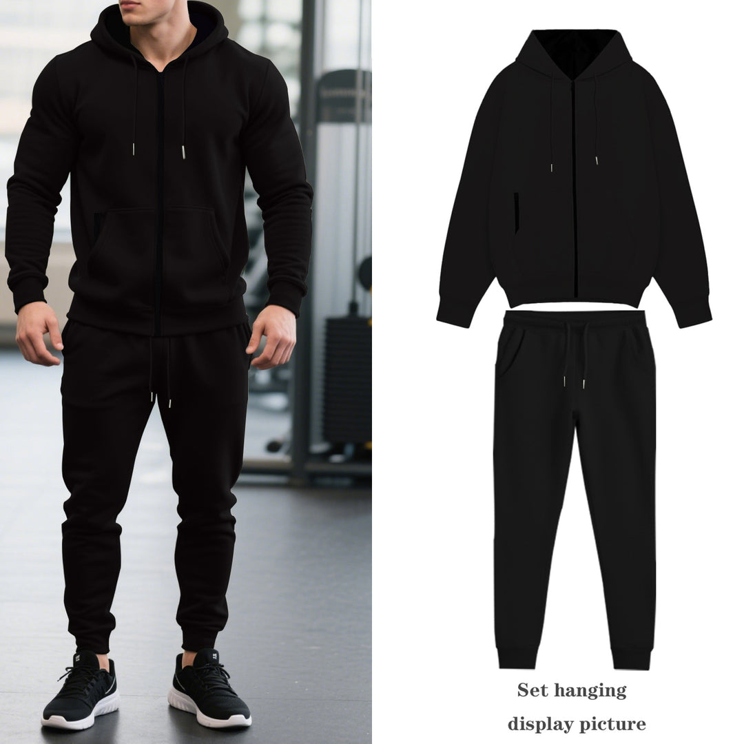 Herren Sportlicher Kapuzenanzug mit elastischem Bund und praktischen Taschen Echoarchiv