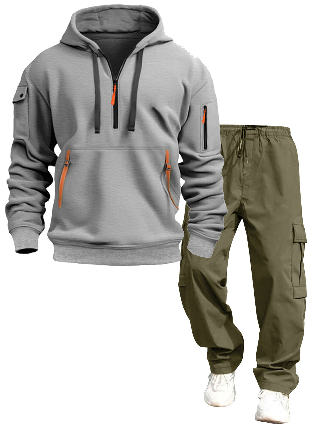 Herren lässiger Kapuzenpullover und Jogginghose Echo Archiv