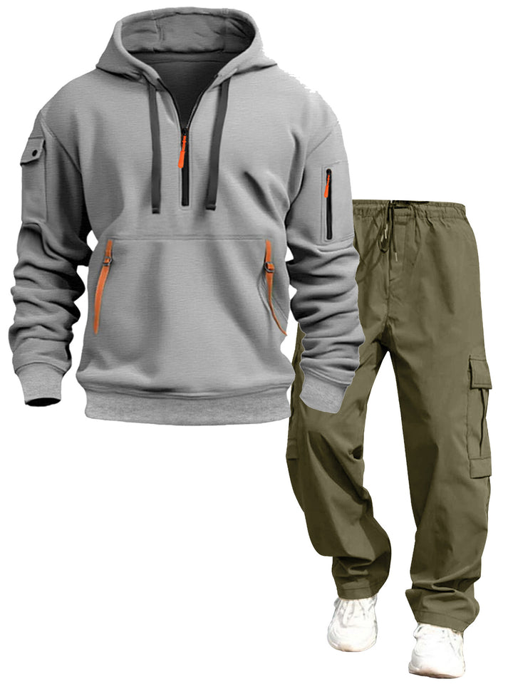 Herren lässiger Kapuzenpullover und Jogginghose Echo Archiv