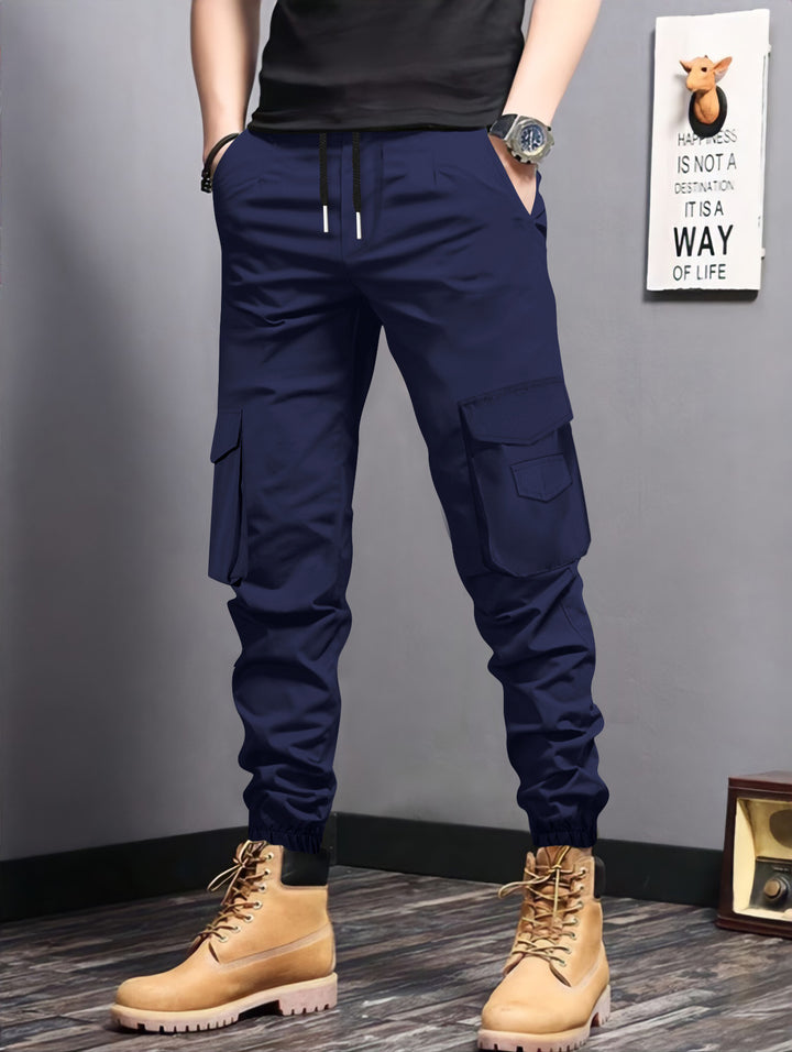 Herren Cargo-Jogginghose mit seitlichen Taschen und elastischem Bund Echoarchiv