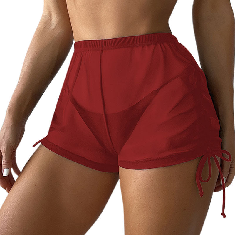 Damen Sportliche Shorts mit verspielten Rüschendetails Echo Archiv