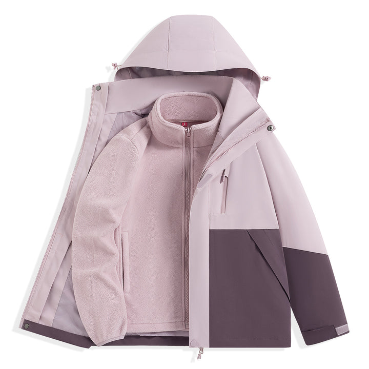 Herren zweilagiger Outdoorparka mit herausnehmbarer Fleece-Innenjacke und Kapuze Echo Archiv