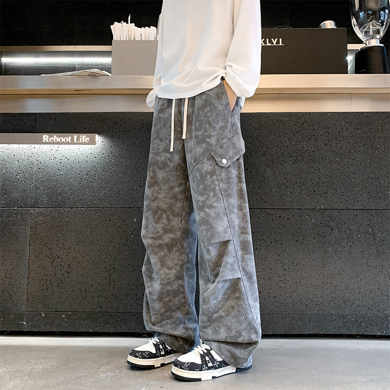 Unisex Weit geschnittene Utility-Hose mit praktischen Taschen Echoarchiv