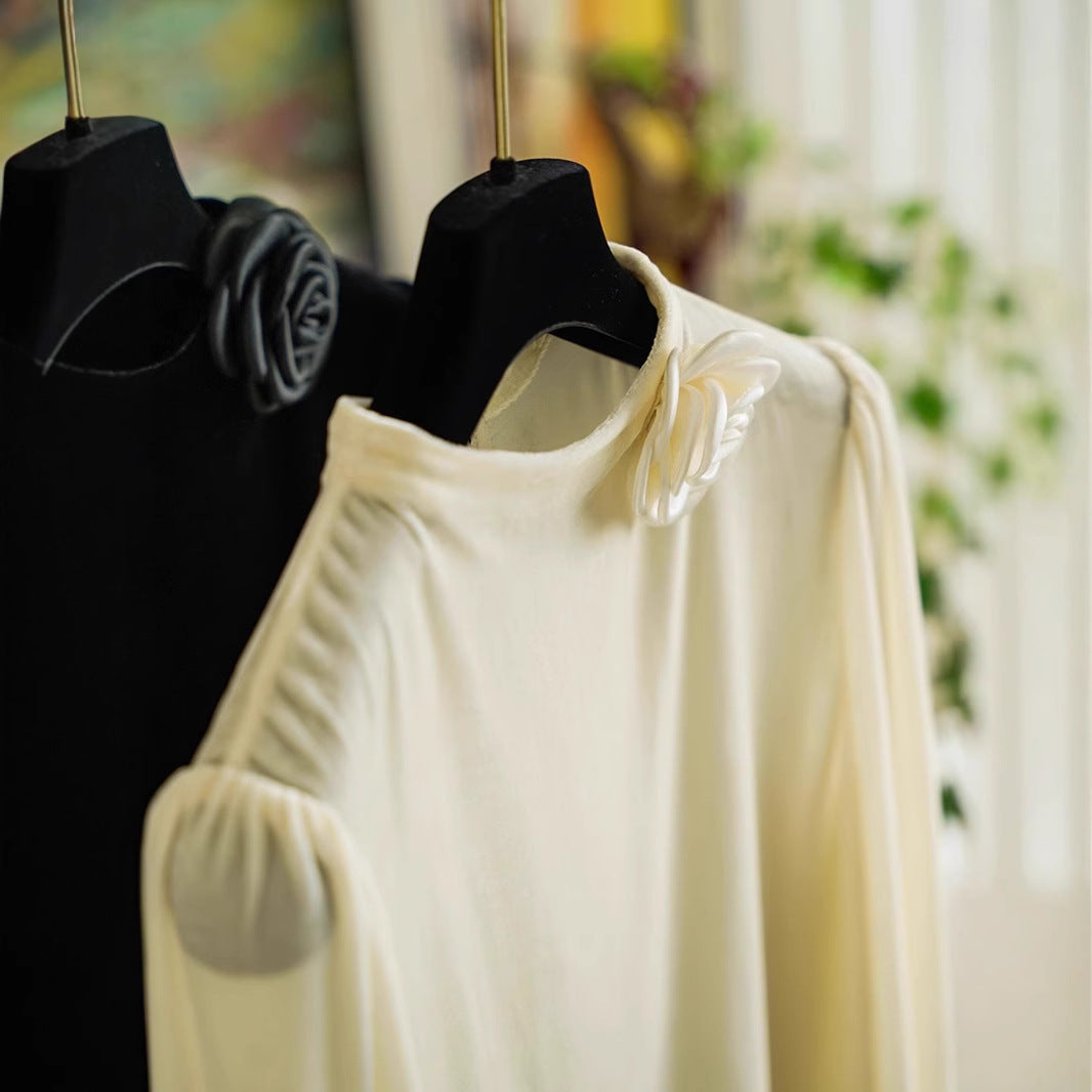 Damen Elegante Bluse mit Rüschen-Detail Echoarchiv