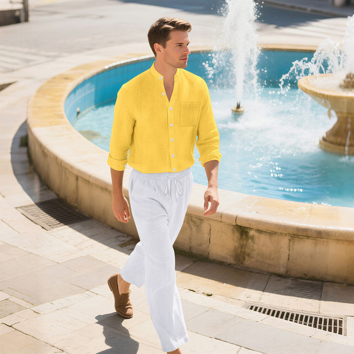 Herren Leichte und atmungsaktive Sommerhose mit elastischem Bund Echoarchiv
