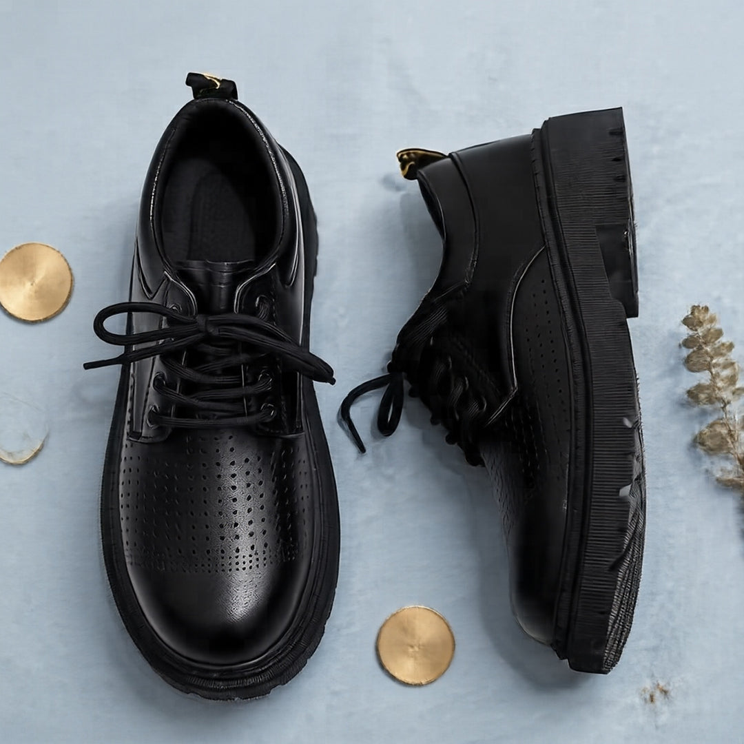 Herren Modische Schnürschuhe mit Robustem Profil Echoarchiv