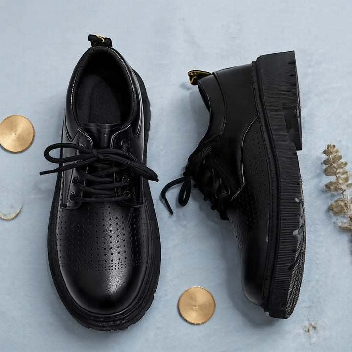 Herren Modische Schnürschuhe mit Robustem Profil Echoarchiv