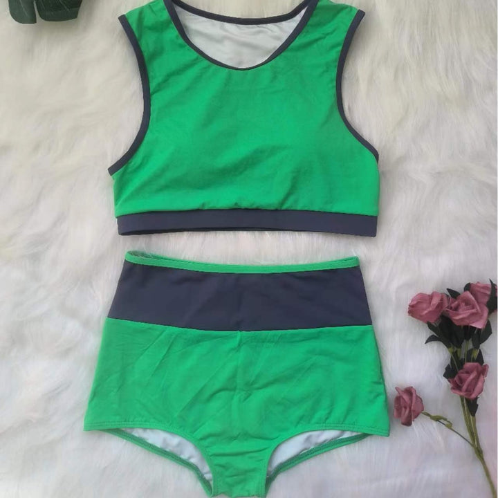 Damen Sportliches Bikini-Set mit hoch geschnittenem Höschen Echo Archiv