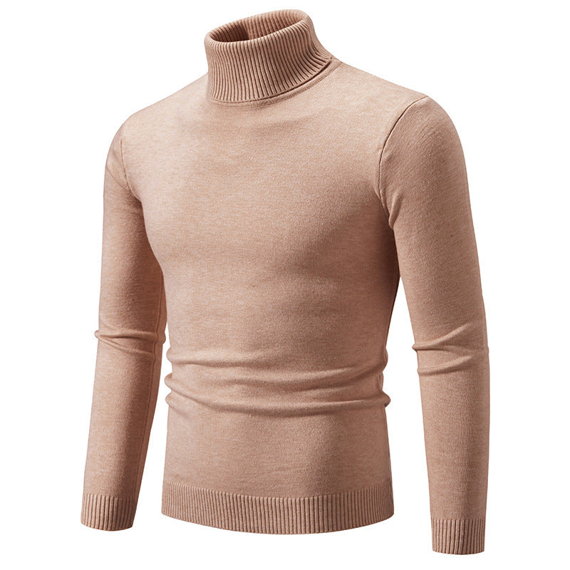 Herren eleganter Rollkragenpullover aus feiner Baumwolle Echoarchiv