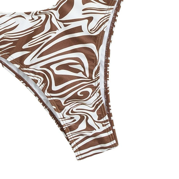 Damen Triangel-Bikini-Set mit raffinierten Bändern Echo Archiv