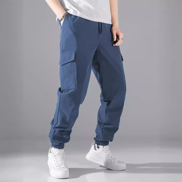Herren Cargo-Hose mit elastischem Bund und praktischen Seitentaschen Echoarchiv