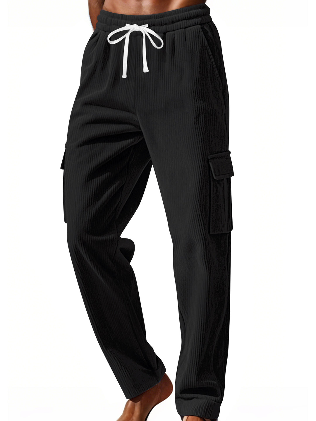 Herren Cargo-Hose mit elastischem Bund und praktischen Taschen Echoarchiv
