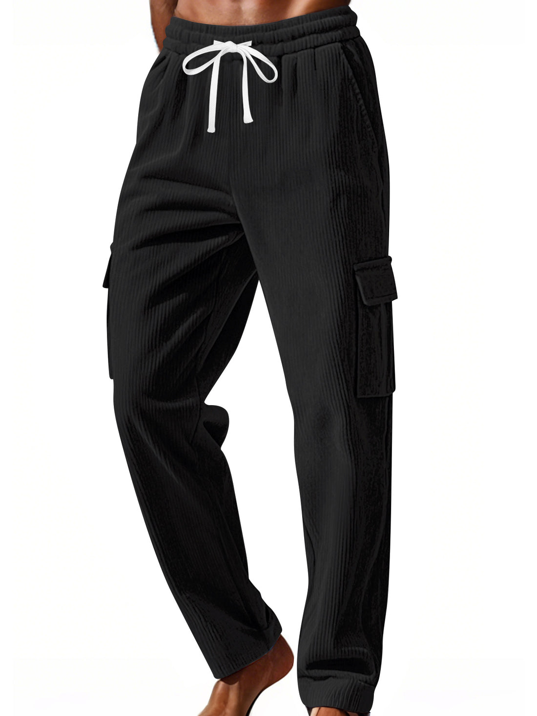 Herren Cargo-Hose mit elastischem Bund und praktischen Taschen – Bravaro