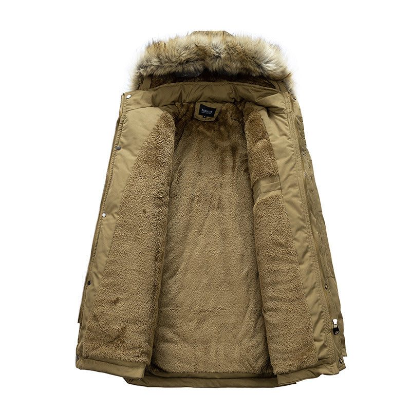 Herren warme Baumwolljacke mit abnehmbarer Kapuze Echoarchiv