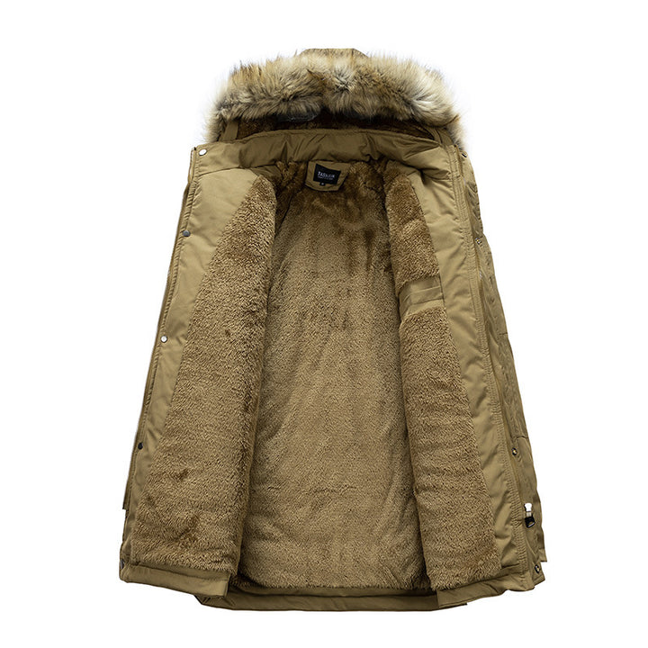 Herren warme Baumwolljacke mit abnehmbarer Kapuze Echoarchiv