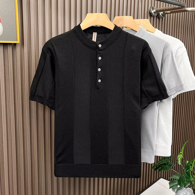 Herren Elegantes Strickshirt – Norvane