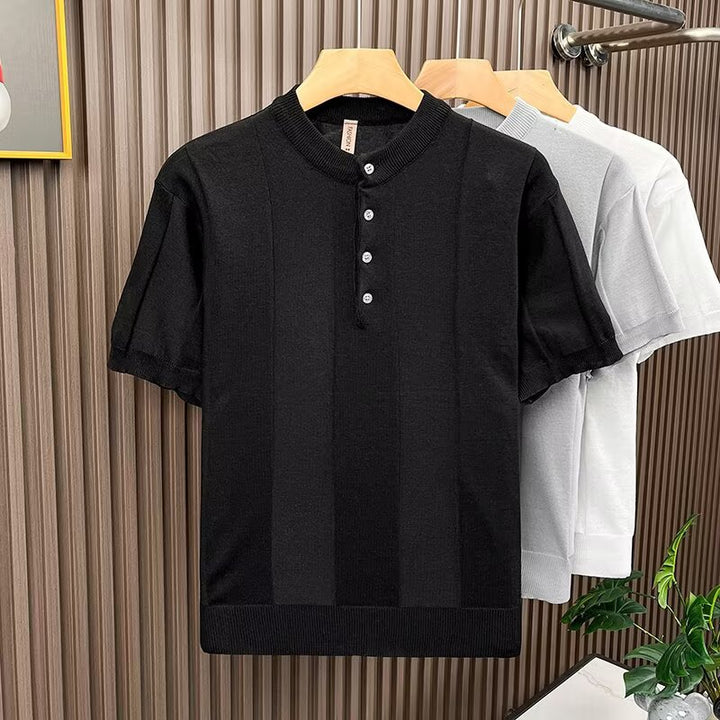 Herren Elegantes Strickshirt – Norvane