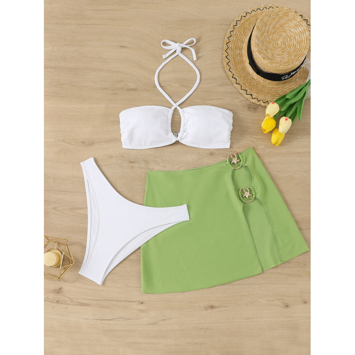 Damen Bikini-Set mit elegantem Crop-Top und modischem Rock Echo Archiv