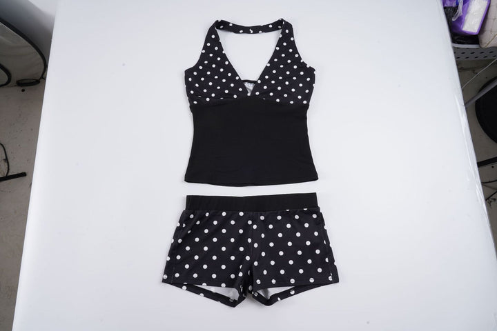 Damen-Set aus Top und Shorts mit Polka-Dots Echo Archiv