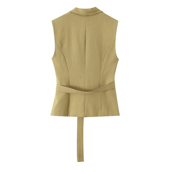 Damen modisches Blazer- und Palazzo-Hosen-Set mit taillierter Silhouette Echo Archiv