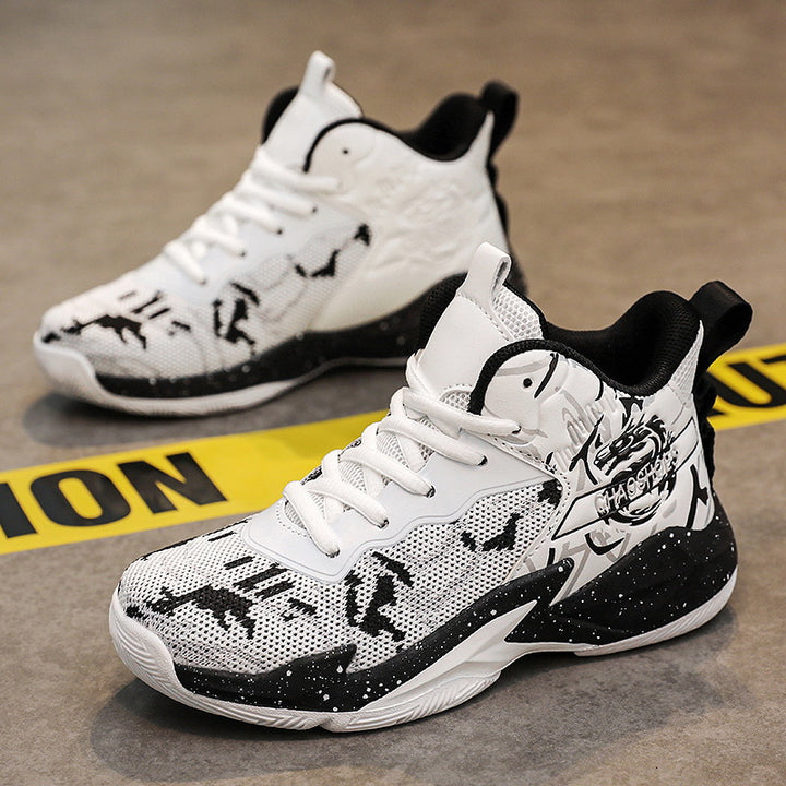 Herren High-Top Basketball-Sneaker mit gestricktem Mesh-Obermaterial, stabiler Fersenkappe und griffiger Profillaufsohle Echo Archiv
