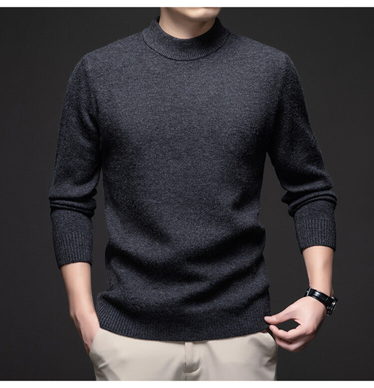 Herren eleganter Rollkragenpullover aus weichem Material Echoarchiv