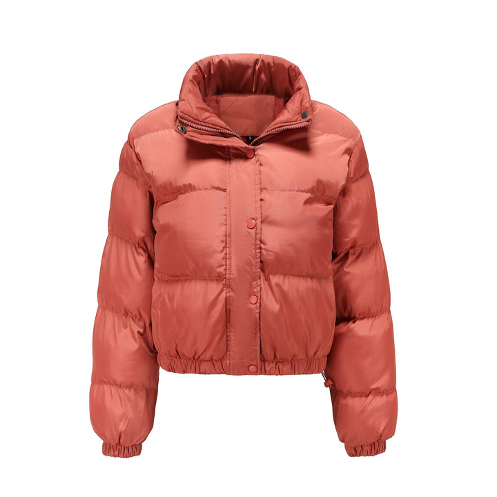 Damen nan kurze gesteppte Winterjacke mit Stehkragen und Kordelzug Echo Archiv