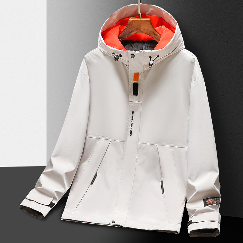 Herren Leichte Utility-Regenjacke mit Kapuze, winddichtem Softshell und reflektierenden Einsätzen Echo Archiv