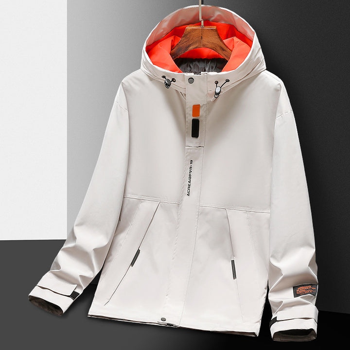 Herren Leichte Utility-Regenjacke mit Kapuze, winddichtem Softshell und reflektierenden Einsätzen Echo Archiv