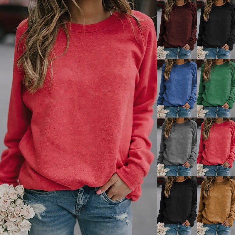 Damen Freizeit Oversized Sweatshirt mit Rundhalsausschnitt und Raglanärmeln Echoarchiv