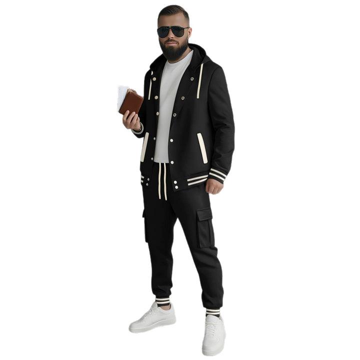 Herren sportlicher Hoodie und Jogginghose Set mit praktischen Tasche und optimaler Passform Echoarchiv
