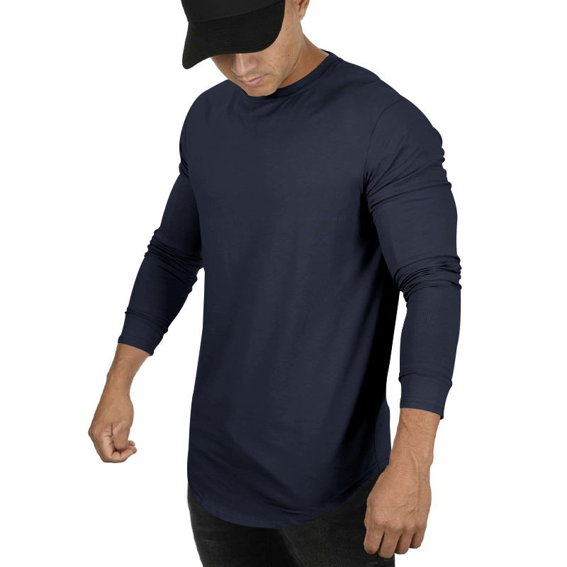 Herren langärmliges lässiges T-Shirt Echoarchiv