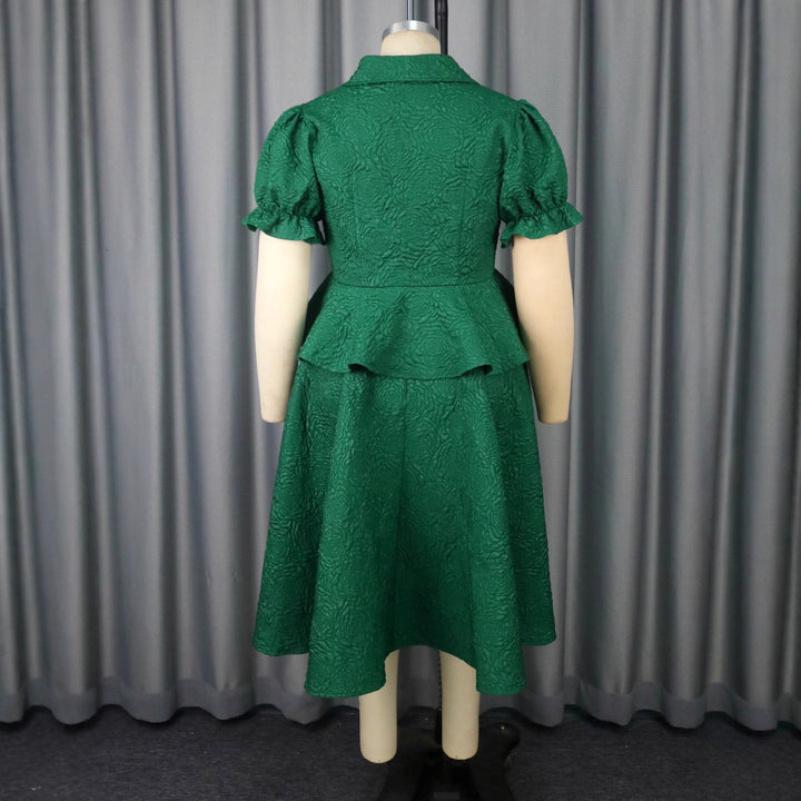 Damen elegantes Kleid mit Vintage-Details und voluminösem Rock Echo Archiv