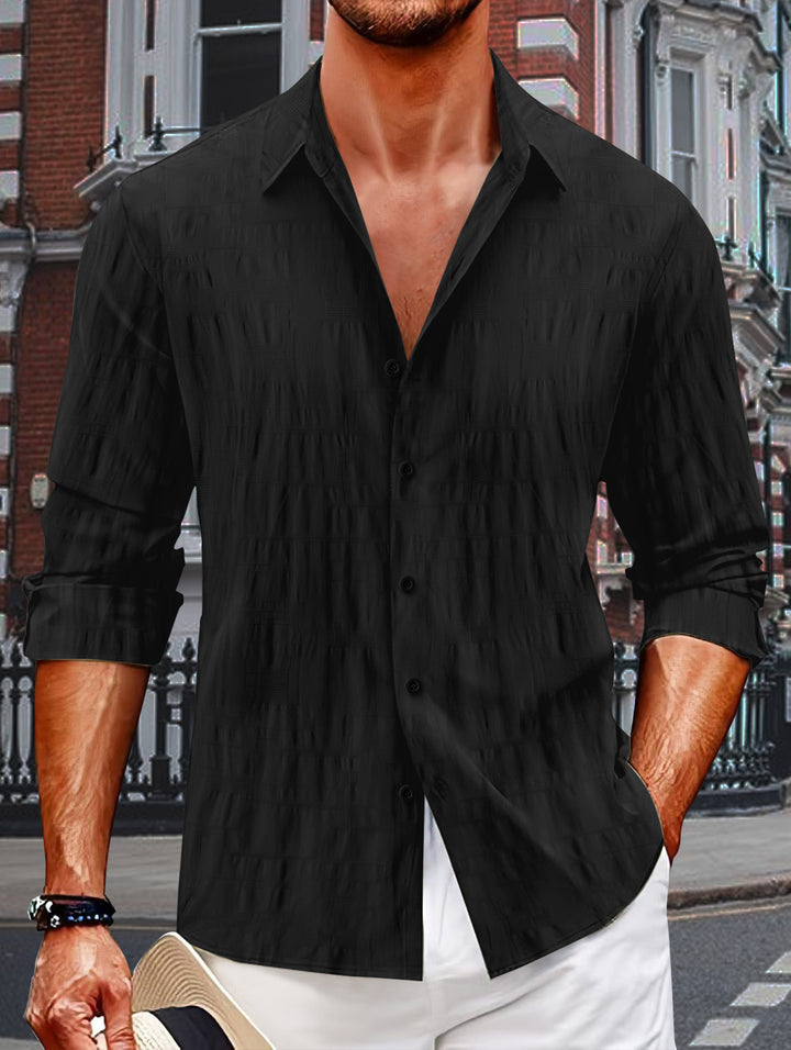 Herren stylische Langarmhemd Echoarchiv